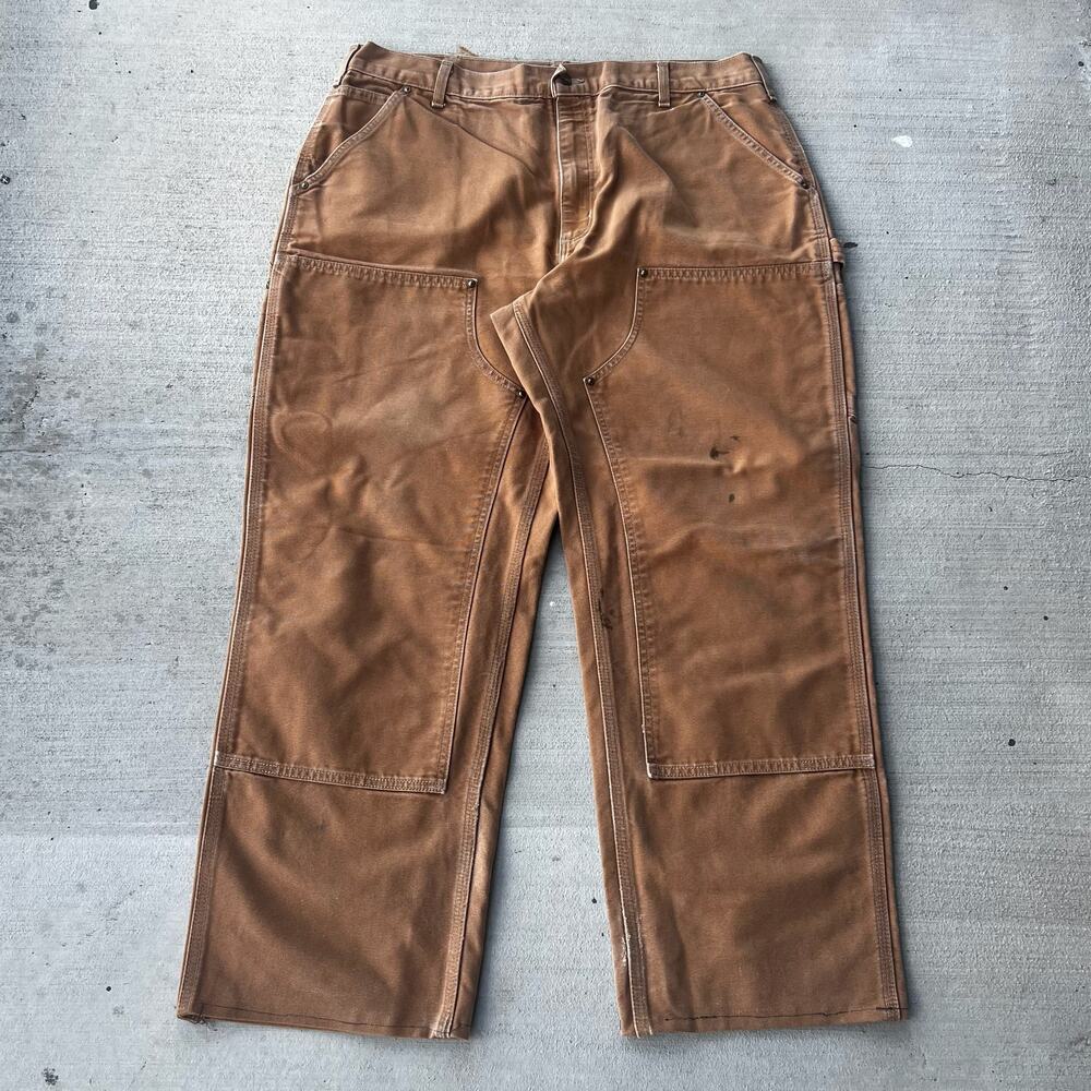Carhartt brown double knee work wear carpenter pants